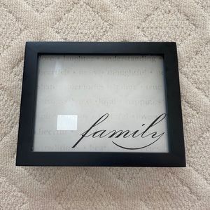 Lovely Black 9 x 7 “Family” Picture Frame